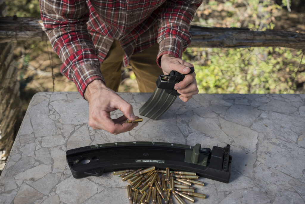 Loading AR-15 magazines with the Maglula loader