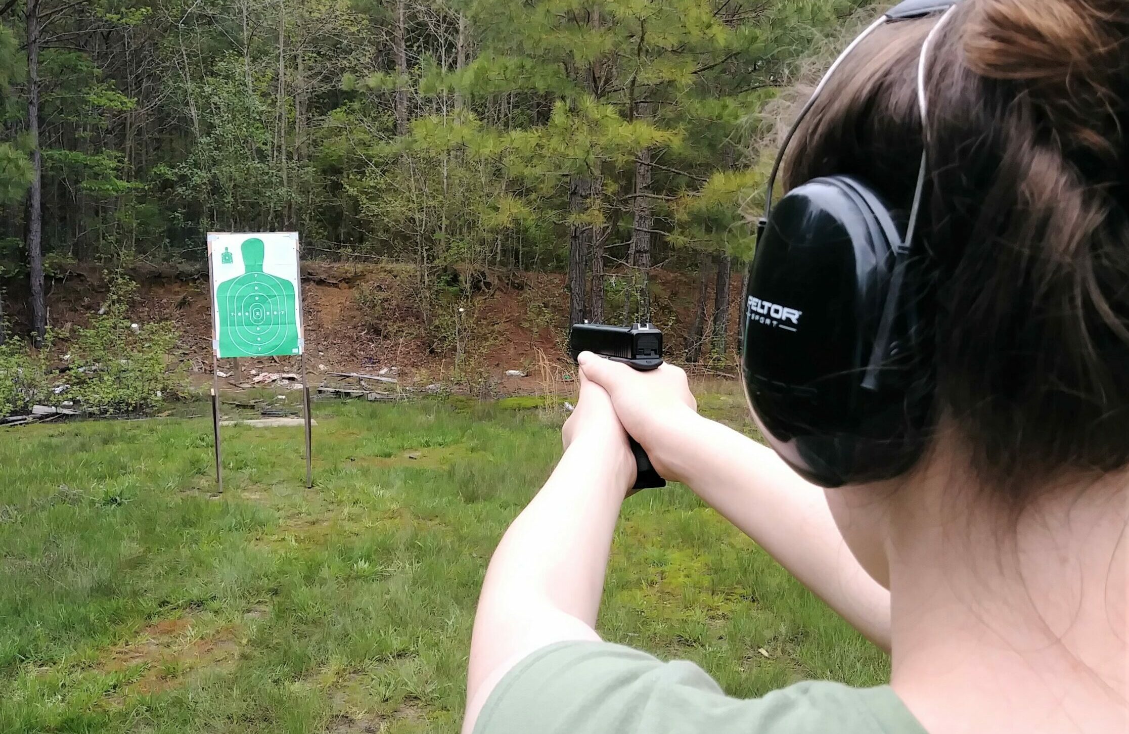 Shooting the Mozambique drill at the range