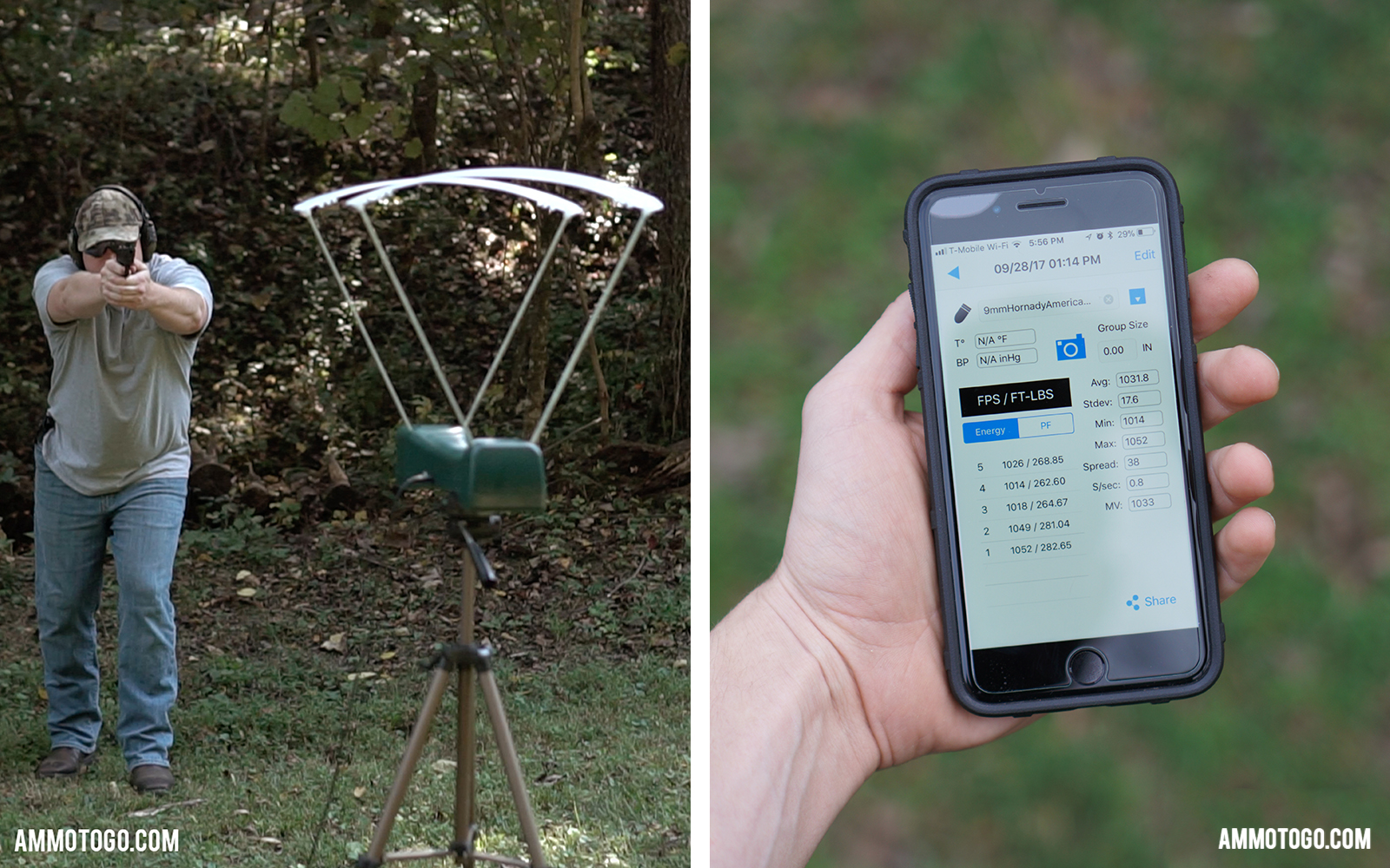 Capturing Chronograph Testing Data