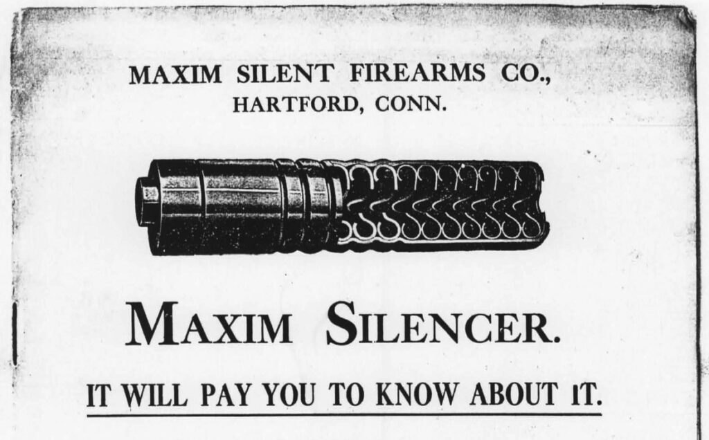 Vintage Maxim Silencer advertisement