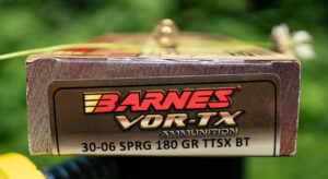 Barnes 30-06 ammo displayed