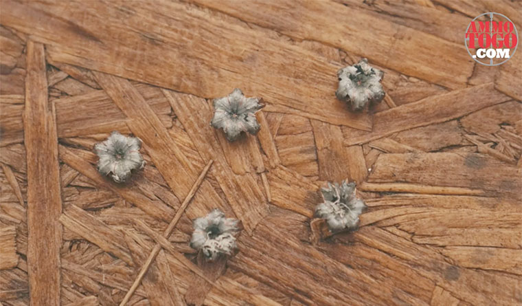 Bonded Winchester 380 ammo after it was shot into ballistic gelatin