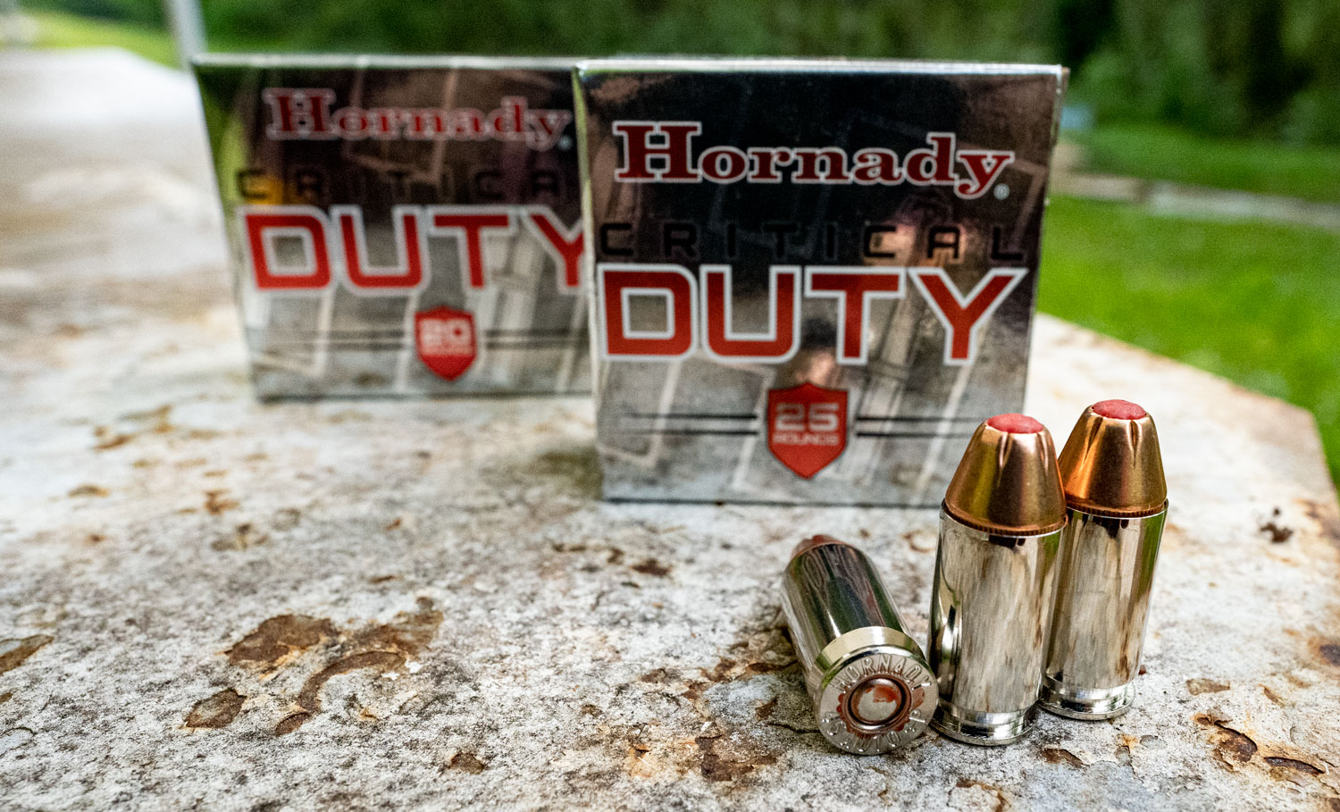 Hornady Critical Duty Ammo with headstamp