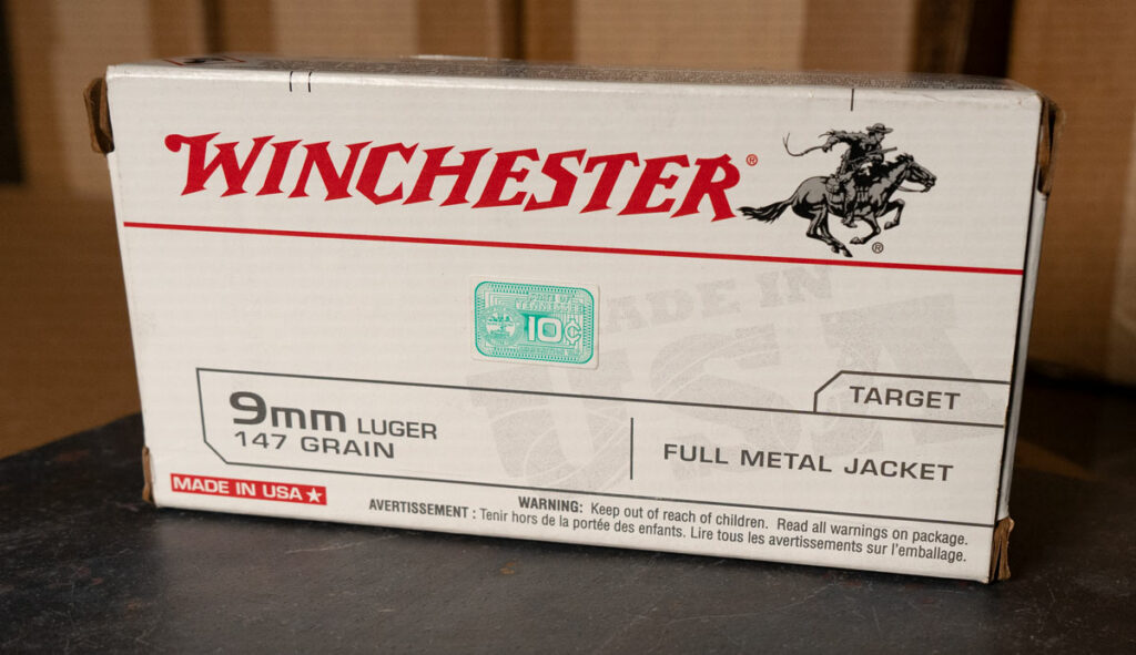 Winchester white box 9mm ammo
