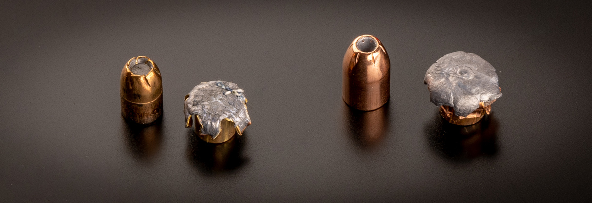 expanded hollow points in 10mm and 357 sig